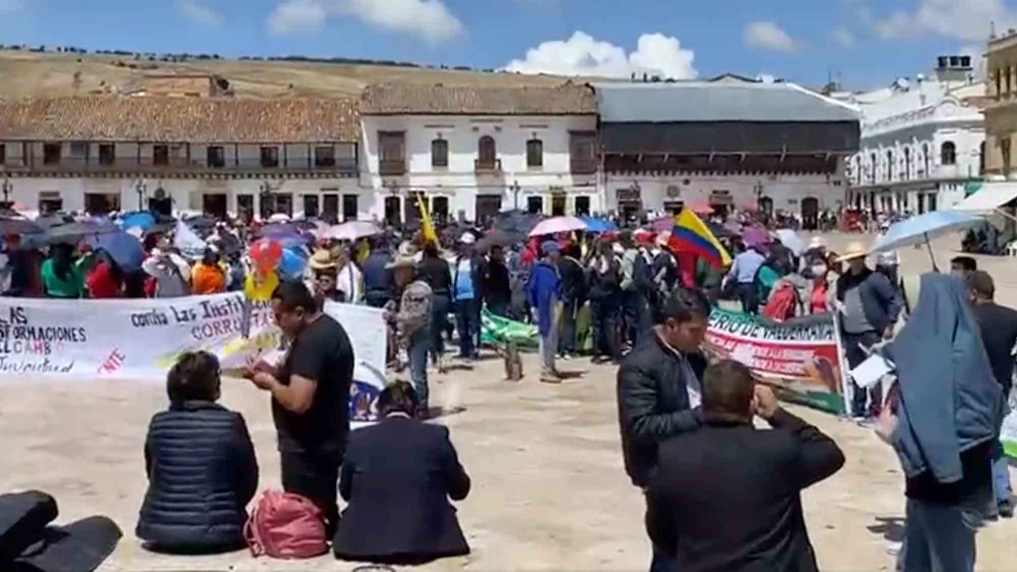 La concentración en apoyo a Gustavo Petro, no tuvo éxito en Boyacá